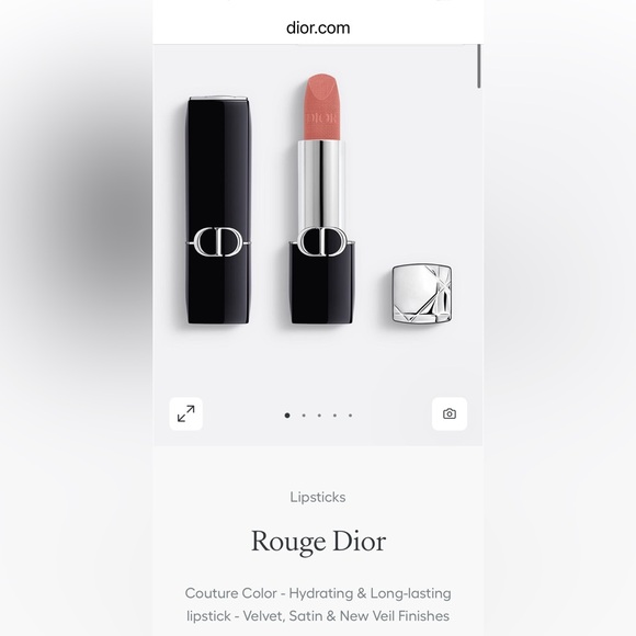 Rouge Dior Couture Color - Hydrating & Long-lasting lipstick 100 Nude Full Size - Picture 5 of 5